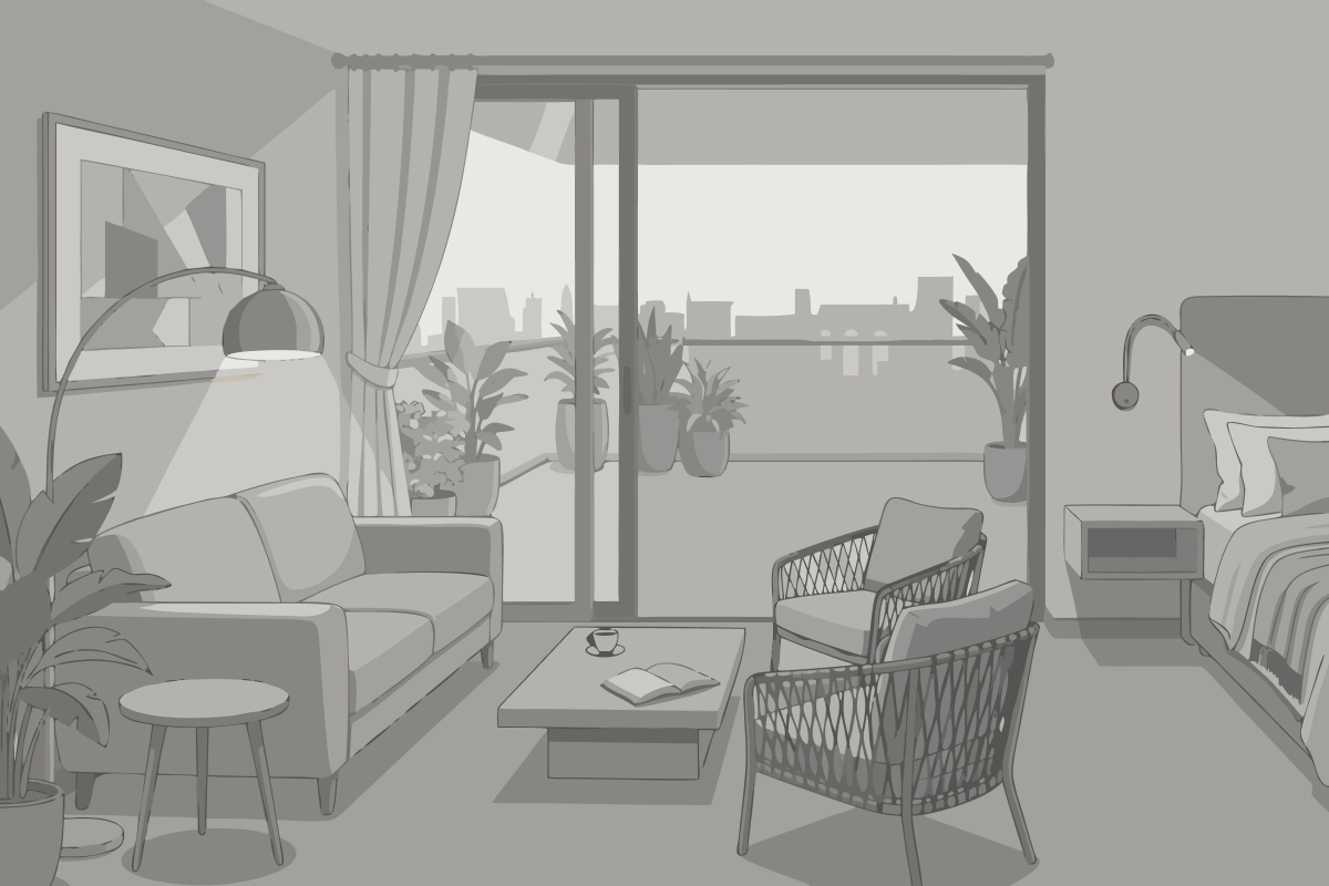 Doppelzimmer mit Balkon oder Terrasse